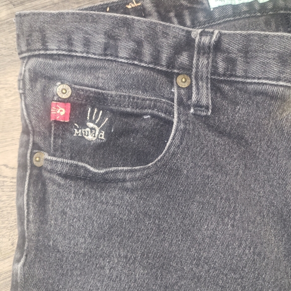 Vintage Juniors Size 11 Mudd Low Rise Flare Faded Black Jeans - Picture 6 of 13